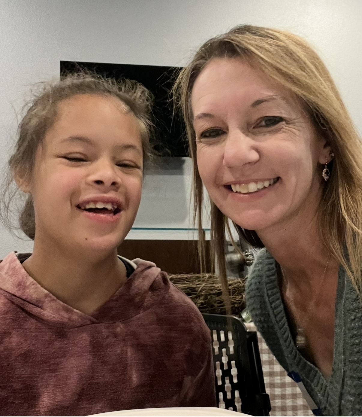 Shelly Evans with her daughter — the inspiration behind Neuro Stim